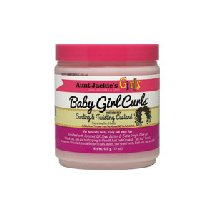 Aunt Jackie's Curls & Coils Girls Baby Girl Curls Curling & Twisting Custard 15oz